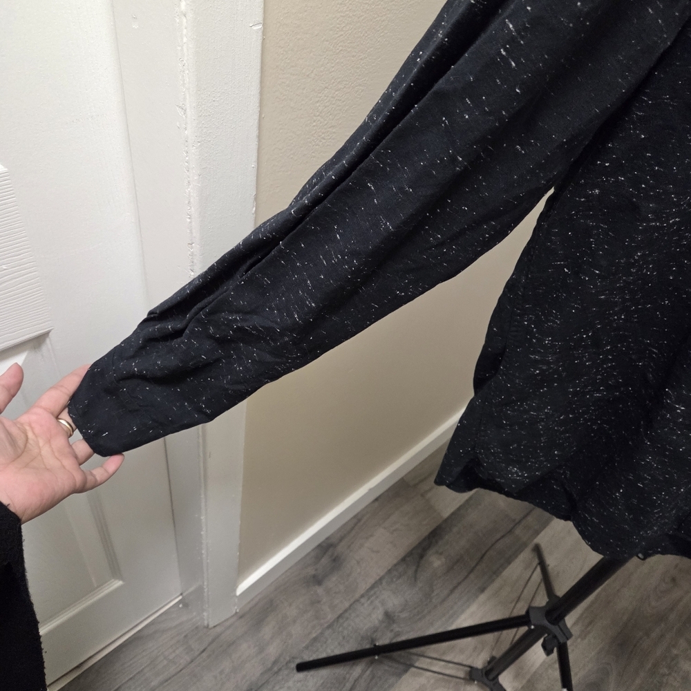 NWT Minimum 100% Cotton Black Button Down Shirt Men’s Plus Size Classic Speckled - Picture 3 of 10